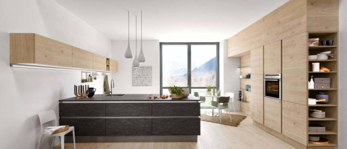 Nk18696 Koje 03 Artwood Asteiche Natur Stone Basalt